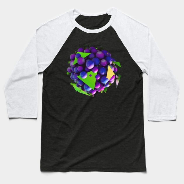 Planet futuristic modern 3d space Baseball T-Shirt by carolsalazar